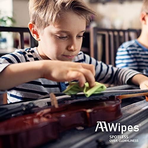 AAwipes Guitar Cloths Microfiber Green 6pcs 12"x12" Plush Polishing Cloths - Image 4