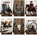 Bencailor 6 Pcs Western Cow Kitchen Towels Decorative Sets Dish Towels by Bencailor