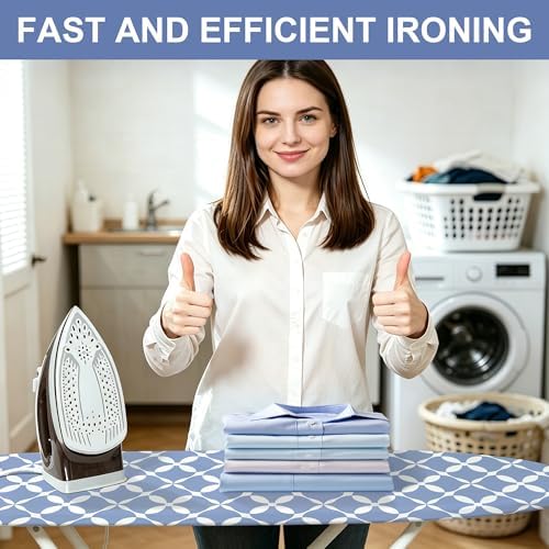 Minimalist Ironing Board Cover and Pad 15x54 Inch, 100% Cotton Surface Thick - Image 7