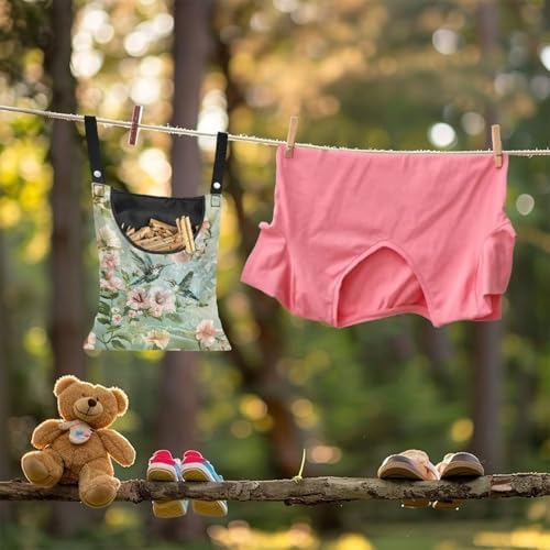 Hummingbird Spring Space-Saving Clothespin Bag - Image 4