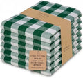 Urban Villa Kitchen Towels Cotton Dish Towels 20”x30” Hunter Wht by CottonTrends