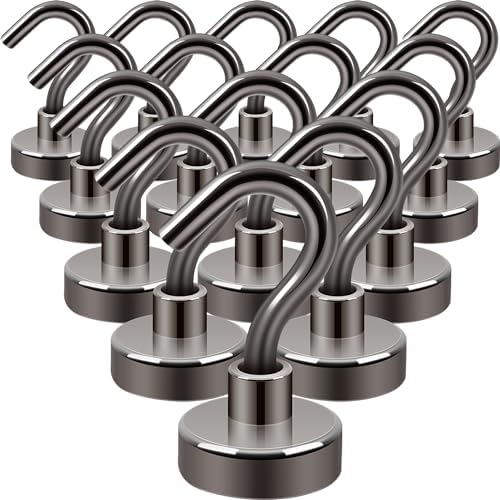 Neosmuk Magnetic Hooks, 30lb Heavy Duty, 15 Pack by Neosmuk