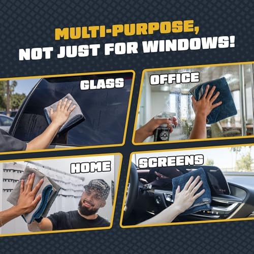 Chemical Guys, Clean Stroke Dual-Sided Glass Towels, 16 x 16 in, 2 Pack - Image 4