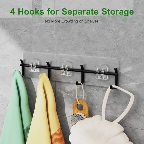Adhesive Shower Caddy Shower Shelves Bathroom Organizer and Storage - Image 2