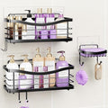 ODesign 3 Pack Adhesive Shower Caddy, Stainless Steel Shower Shelves by ODesign