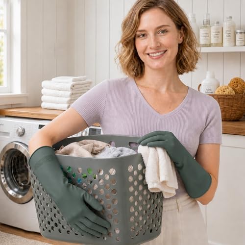 3 Pairs Dishwashing Gloves, Reusable Dish Gloves - Image 5