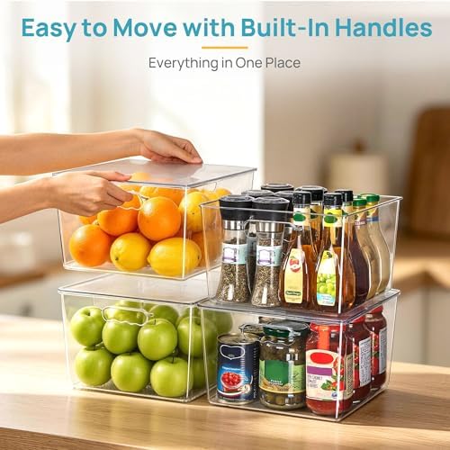 Vtopmart 8 Pack Extra Large Clear Stackable Storage Bins - Image 6