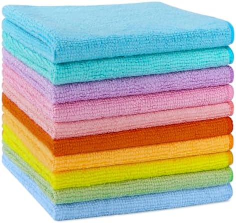 AIDEA Microfiber Cleaning Cloth, Cleaning Rags, 11.5"×11.5" by AIDEAHOME