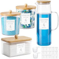 Acrylic Laundry Pod Containers and Dryer Sheet Holder & Glass Laundry Detergent by KitHero