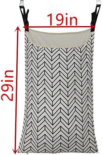 Adjustable Space Saving Door Hanging Laundry Hamper Bag Dorm Laundry Bag - Image 3