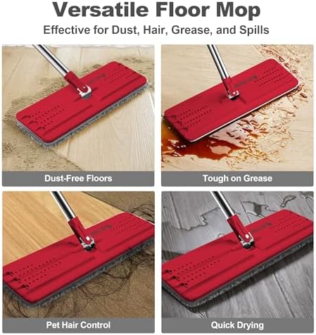 JOYMOOP Flat Mop, Microfiber Mop Head - Image 4