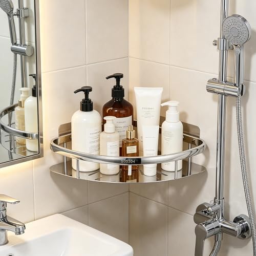 Corner Shower Caddy, 304 Stainless Steel Bathroom Shelf Organizer, Wall Mounted by Midodor