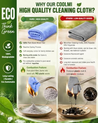 COOLMI Kitchen Dish Cloths, Easy-Rinse Dish Towels - Image 4