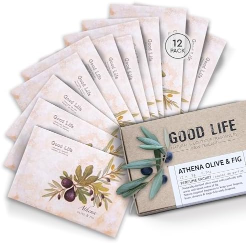 Good Life Olive & Fig Scented Sachets | Designed in New Zealand | 12 Sachets by Unknown