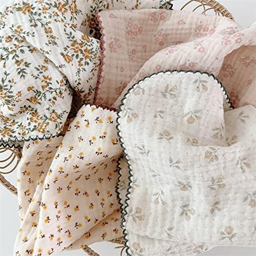 BuLuTu Vintage Floral Print Kitchen Tea Towels Dish Cloths Set - Image 6