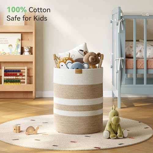 Nunsino 62L Striped Laundry Hamper - Image 3