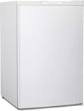 Antarctic Star 3.0 Cu.Ft Upright Freezer, Compact Mini Freezer with Reversible Door, 7-Temp Control, Removable Shelves, Stainless Steel for Dorm, Home, Office, White