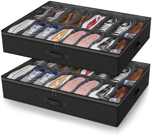 Under Bed Shoe Storage Organizer by Besslly