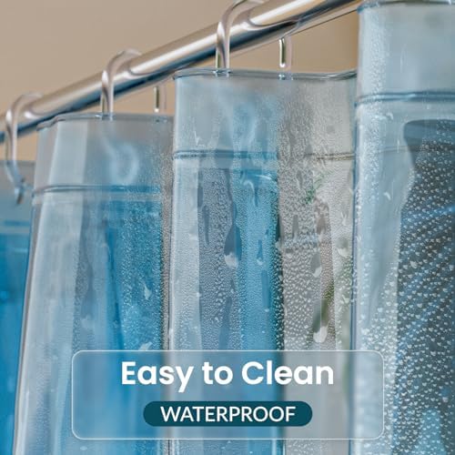 Titanker Shower Curtain Liner, Plastic Shower Liner PEVA 72 x 72 Lightweight - Image 3