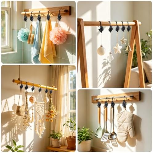 Metal Seashell Shower Curtain Hooks, Rust-Resistant Hooks - Image 5