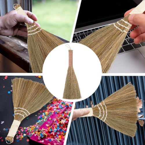 GORGECRAFT 37cm Small Natural Whisk Broom Straw Soft Broomstick - Image 6