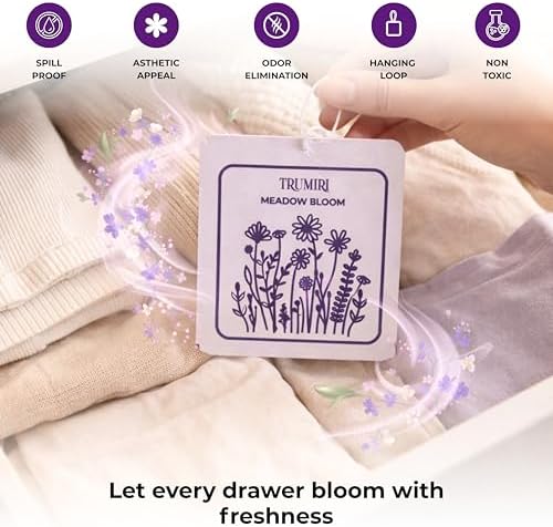 Meadow Bloom - Scented Sachets for Drawer and Closet Freshener - Pack of 3 - - Image 3
