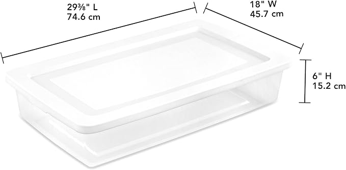 Sterilite Storage Box, Stackable Clear Plastic Bins, 41 Quart - Image 2