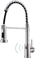 WEWE Touchless Kitchen Faucet, 2-Mode Sprayer, Brushed Nickel, Pull-Down | by WEWE