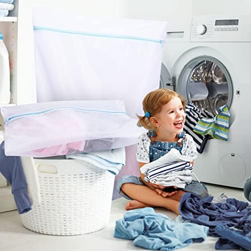 Windyun 4 Pcs Jumbo Mesh Laundry Bags, Large Zippered Dryer Wash Bags - Image 5