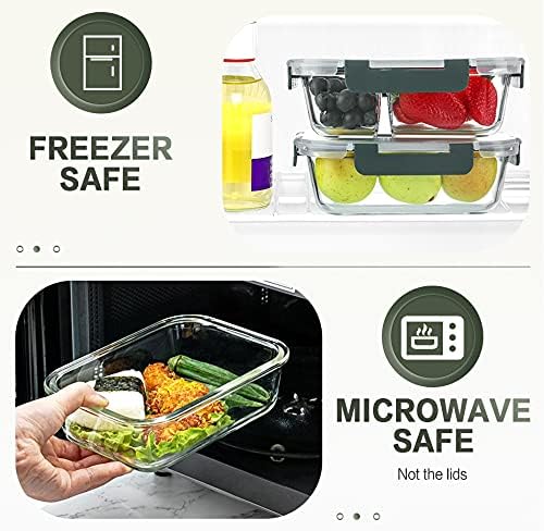 10 Packs 30 oz Glass Meal Prep Containers - Image 4