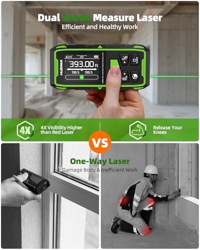 Huepar 2026 Upgraded Dual Laser Measuring Tool 395Ft, Phone App - Image 2