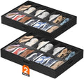 Lifewit Under Bed Shoe Storage Organizer 2 Pack, 4.3 Inches Profile Fabric by Lifewit