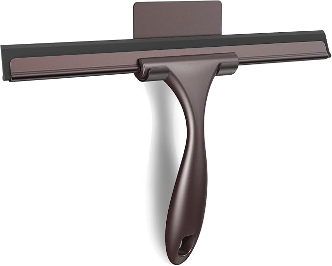 SetSail Shower Squeegee for Glass Doors, 12 Inches, Bronze | All-Purpose by SetSail