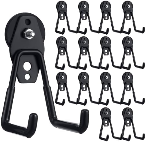Landhoow 14 Pcs Large Magnetic Hooks Heavy Duty Garage Magnet Hooks Strong by Landhoow