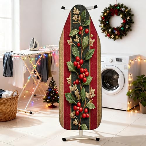 Nuxovilar Winter Holly Berries Ironing Board Cover 15x54 Polyester - Image 2