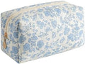 Large Pencil Case, Quilted Cotton Pencil Pouch, Cute Floral Pen Bag by OIMEIJewelry