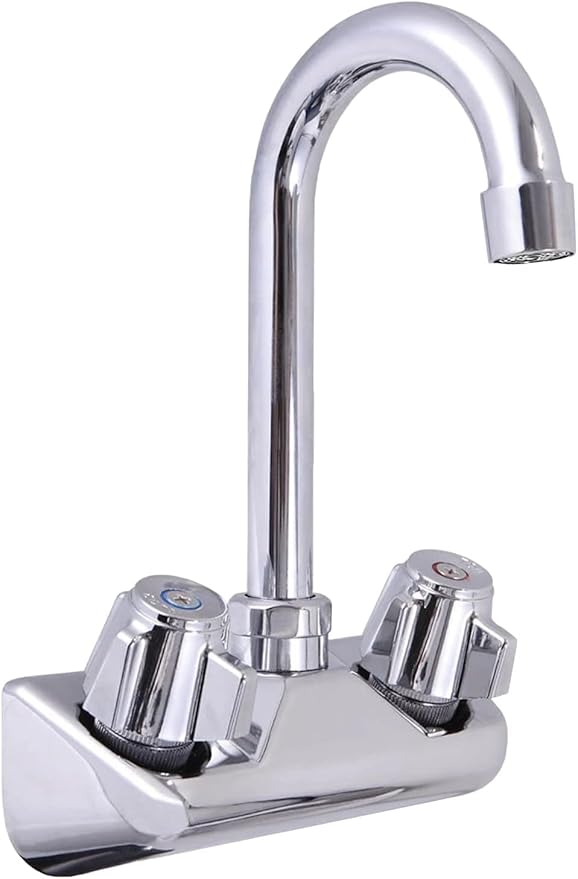 Commercial Hand Wash Sink – 15" x 17" Wall Mounted Stainless Steel Basin with | NSF Certified