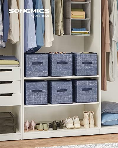 SONGMICS Storage Cubes, 11-Inch Foldable Closet Organizers - Image 2