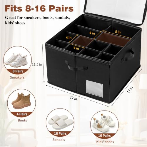 Shoe Organizer for Closet, Foldable Box - Image 3