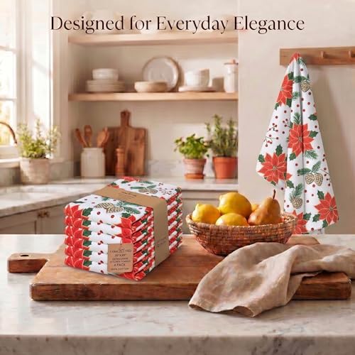 Urban Villa Kitchen Towels Cotton Dish Towels 20”x30” Pinecone - Image 5