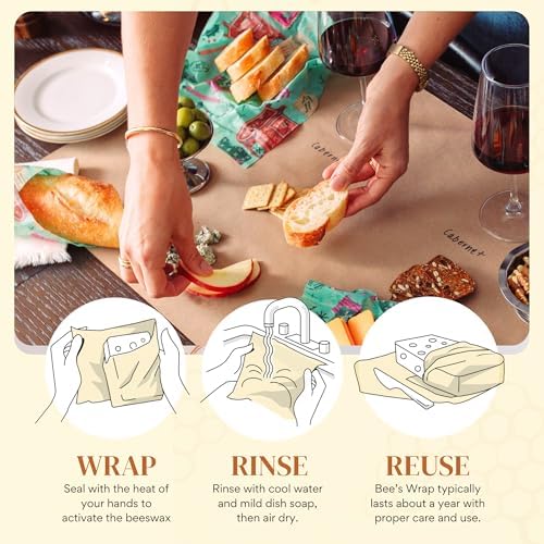 Bee's Wrap Beeswax Food Wraps, 3 Pack Assorted - Image 7