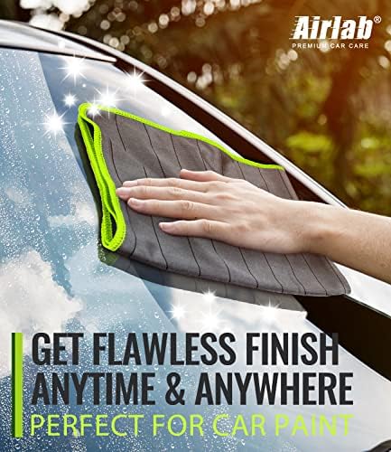 Carbon Microfiber Towels for Car Glass Window Polishing, Light Grey-Green - Image 7