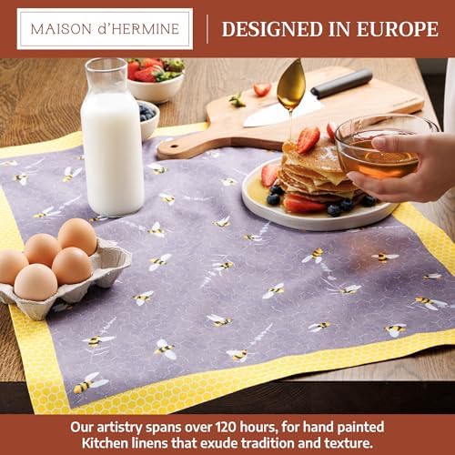 Maison d' Hermine Kitchen Towels Set of 2 Reusable 100% Cotton 27.50" x 20" - Image 3