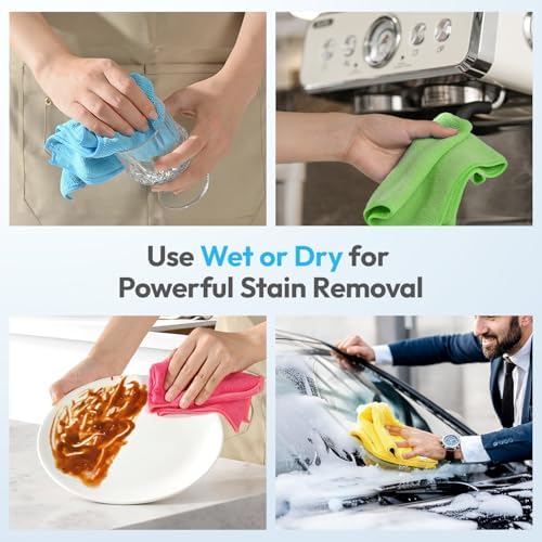 Microfiber Cleaning Cloth, 12 Pack, 12x12 Inch - Image 3