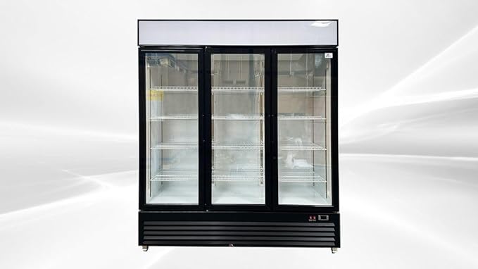Commercial Refrigerator Glass 3-door Swing NSF Merchandiser Beverage Display Cooler Beverage Drink Cooler, ETL,NSF certified, Upright, Capacity 1305 Liter, 64" Width 110V GDC-42