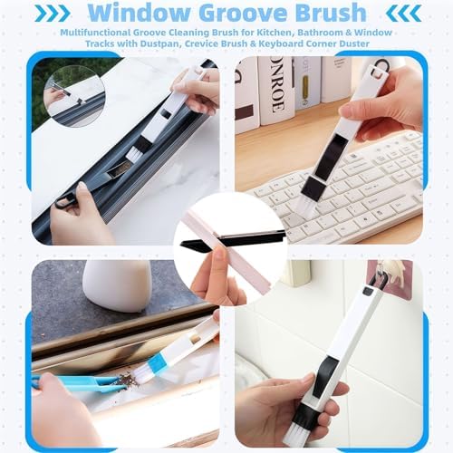 23Pcs Crevice Cleaning Brush Set, Hard Bristle Scrub Brushes Tools - Image 6