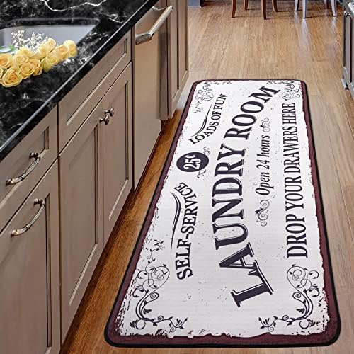 Laundry Room Long Rug Area Rug Non-Slip Floor Mat Waterproof Farmhouse Carpet - Image 5
