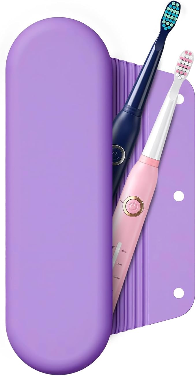 Silicone Electric Toothbrush Travel Case, Manual Toothbrush Travel Cover by iTokGok