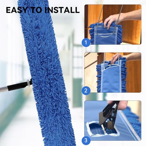 Commercial 48 Inch Dust Mop Head: Replacement Heavy-Duty Sweeper and Janitorial - Image 5