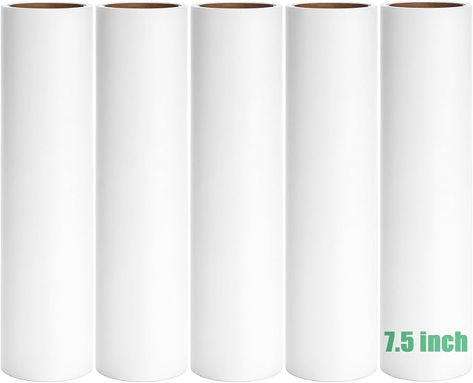 7.5 inch Lint Roller Refills Only, Pet Hair Remover Refills by MINGRACE